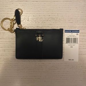 Ralph Lauren Navy key chain wallet
